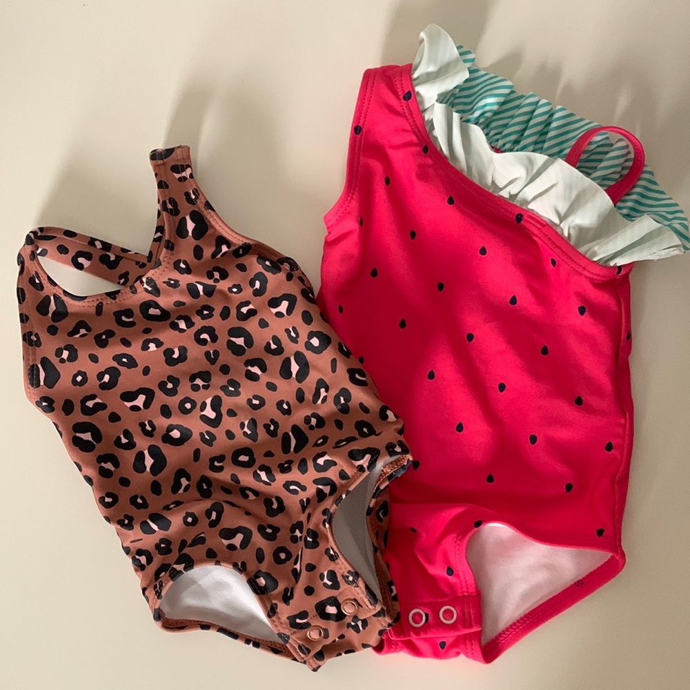 Carters Baby Girl Swimsuit Bundle